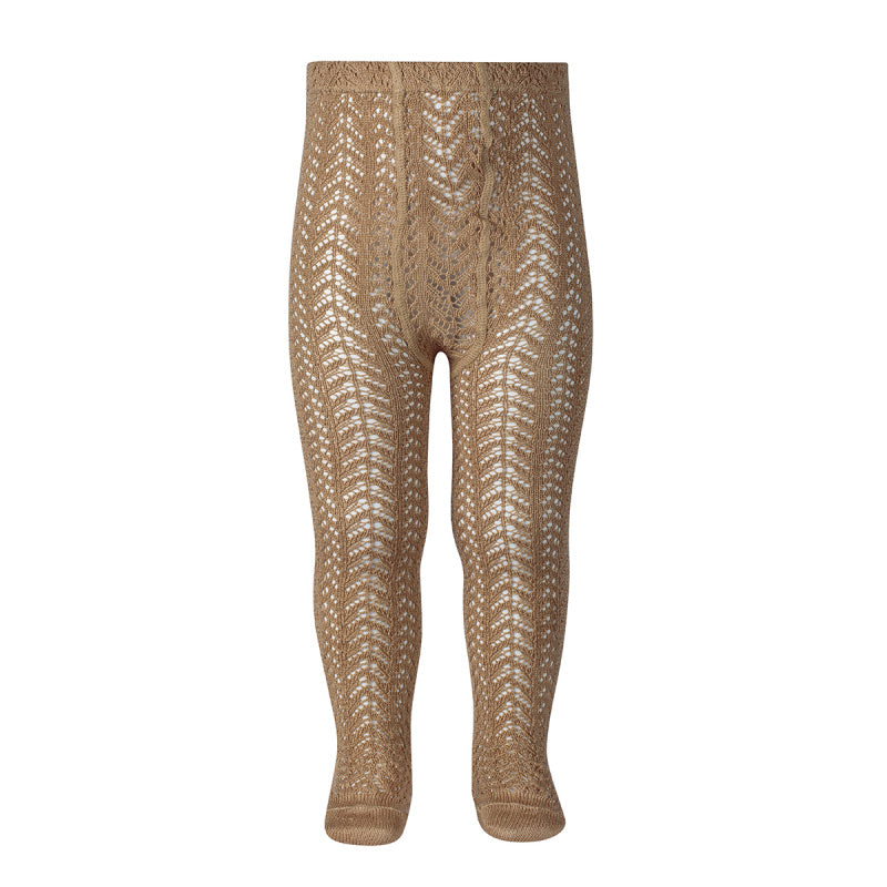 Condor Camel Openwork Tights