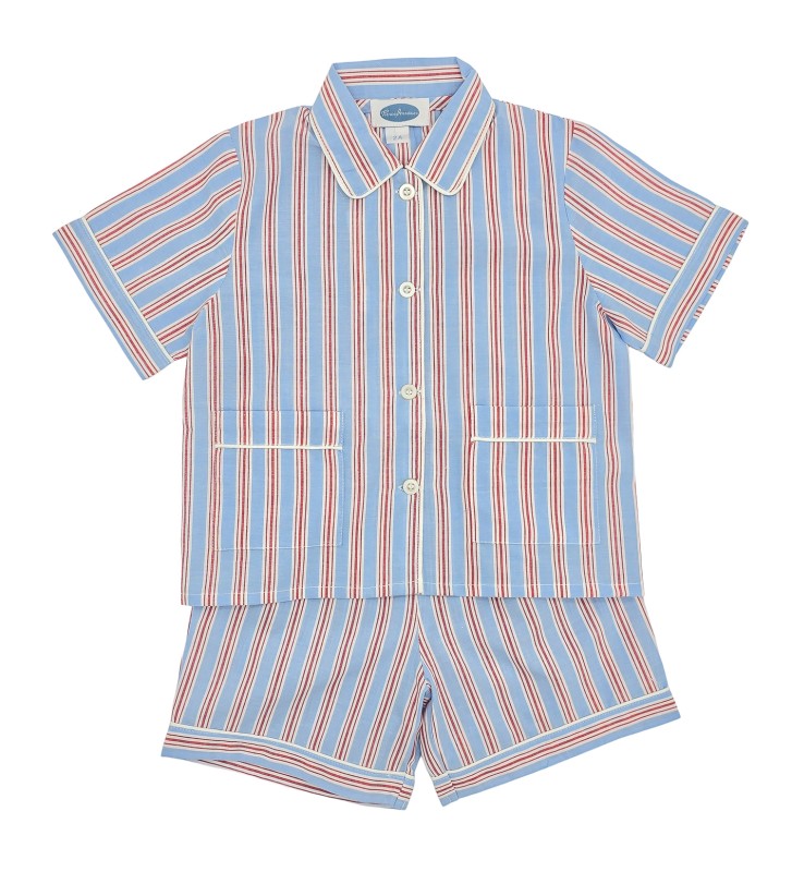 Boy Blue & Red Stripe Pyjama