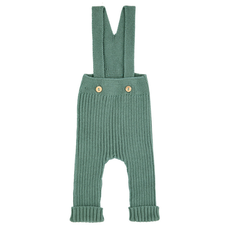 Condor Rib trousers with suspenders Lichen Green