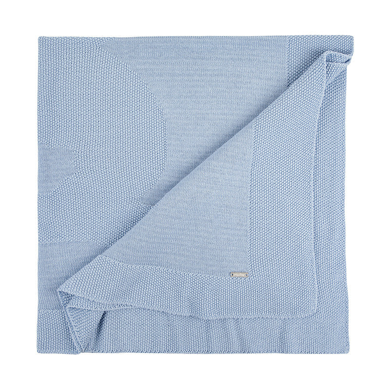 Condor Sand Stitch Shawl with Big Bunny Jacquard Bluish