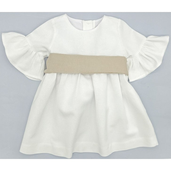 Girl White Linen Dress