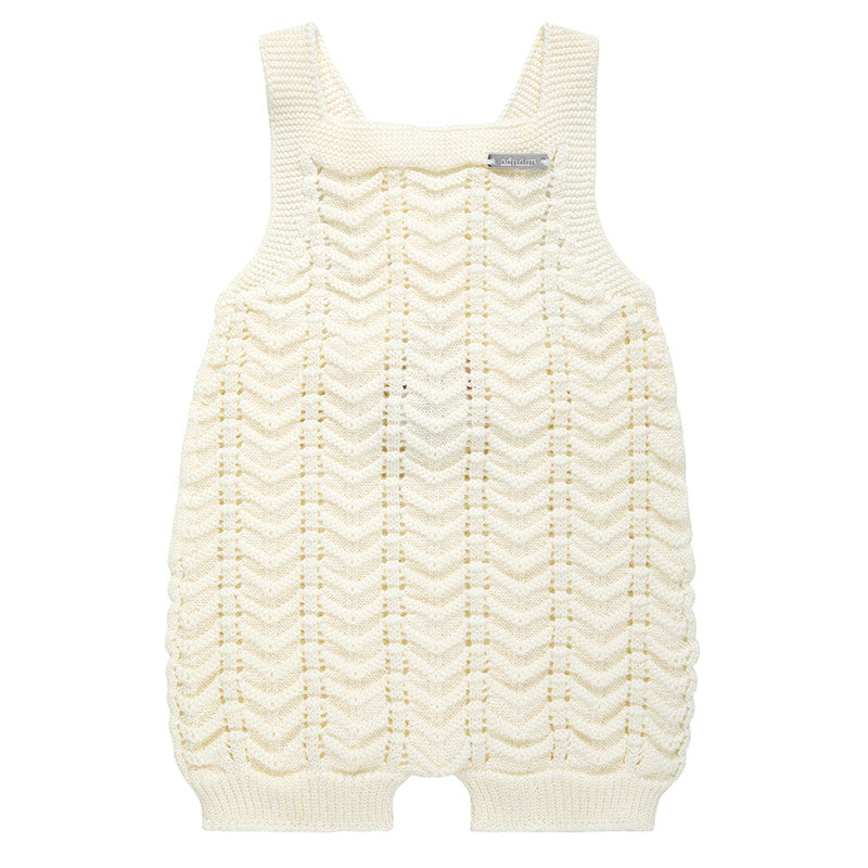 Condor Zigzag openwork romper Cream